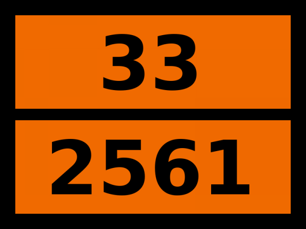 Табличка опасный груз "33-2561. 3-метилбутен-1"