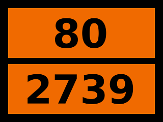 Табличка опасный груз "80-2739. Ангидрид масляный"