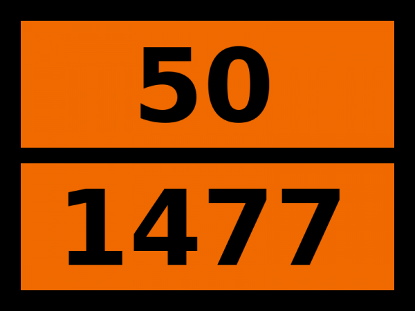 Табличка опасный груз "50-1477. Нитраты неорганические, н.у.к."