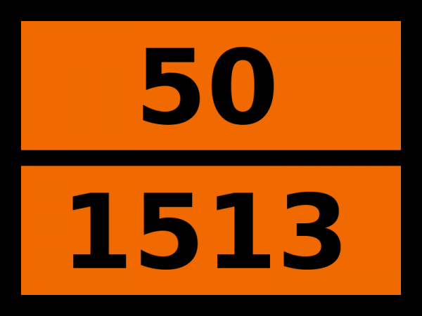 Табличка опасный груз "50-1513. Цинка хлорат"
