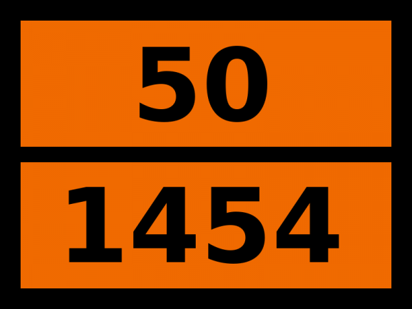 Табличка опасный груз "50-1454. Кальция нитрат"