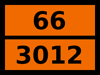 Табличка опасный груз "66-3012. Пестицид ртутьсодержащий жидкий токсичный"