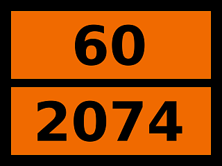 Табличка опасный груз "60-2074. Акриламид твердый"
