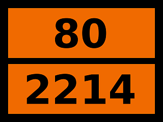 Табличка опасный груз "80-2214. Ангидрид фталевый"