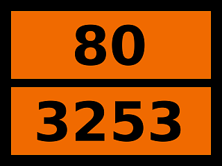 Табличка опасный груз "80-3253. Натрия триоксосиликат"