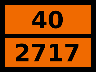 Табличка опасный груз "40-2717. Камфара синтетическая"