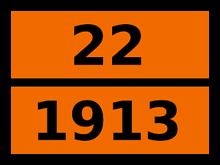 Табличка опасный груз "22-1913. Неон охлажденный жидкий"