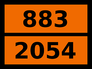 Табличка опасный груз "883-2054. Морфолин"