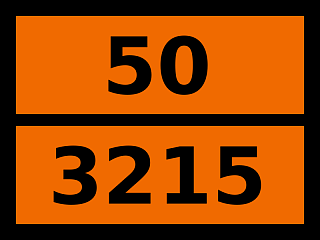 Табличка опасный груз "50-3215. Персульфаты неорганические, н.у.к."