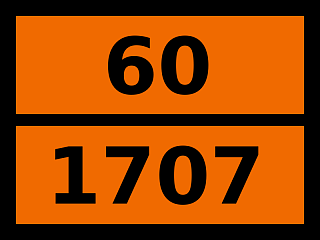 Табличка опасный груз "60-1707. Таллия соединение, н.у.к."
