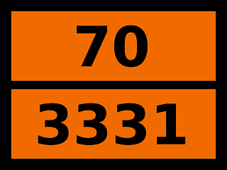 Табличка опасный груз "70-3331. Радиоактивный материал"