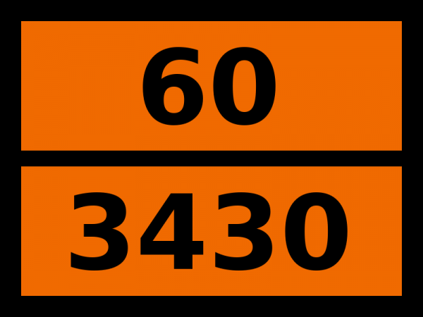 Табличка опасный груз "60-3430. Ксиленолы жидкие"