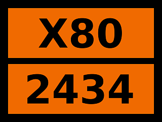 Табличка опасный груз "X80-2434. Дибензилдихлорсилан"