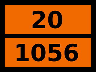 Табличка опасный груз "20-1056. Криптон сжатый"