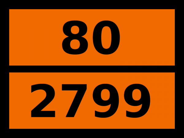 Табличка опасный груз "80-2799. Фенилфосфортиодихлорид"