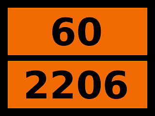 Табличка опасный груз "60-2206. Изоцианаты токсичные"