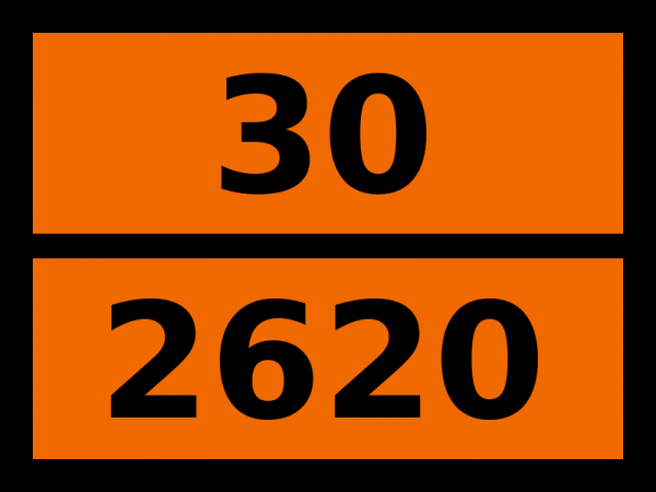 Табличка опасный груз "30-2620. Амилбутираты"