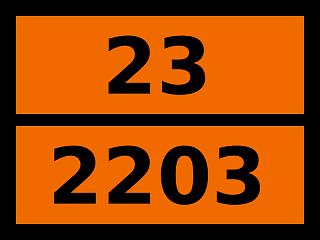 Табличка опасный груз "23-2203. Силан"