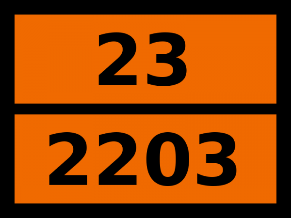 Табличка опасный груз "23-2203. Силан"