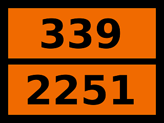 Табличка опасный груз "339-2251. Дицикло[2.2.1]-гепта-2"