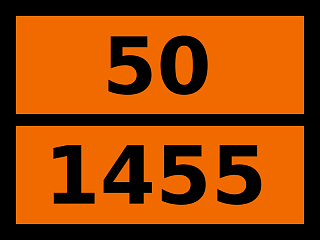 Табличка опасный груз "50-1455. Кальция перхлорат"