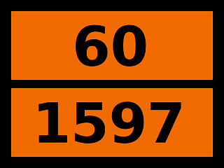Табличка опасный груз "60-1597. Динитробензолы жидкие"