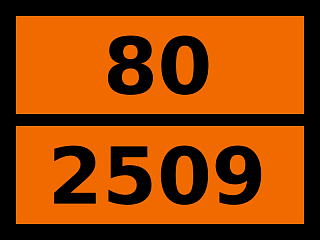 Табличка опасный груз "80-2509. Калия гидросульфат"