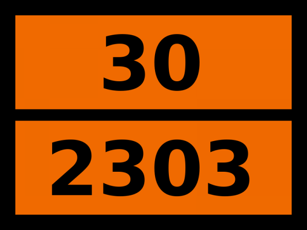 Табличка опасный груз "30-2303. Изопропенилбензол"