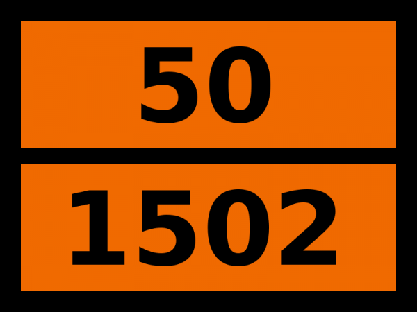Табличка опасный груз "50-1502. Натрия перхлорат"