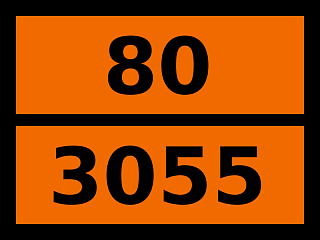 Табличка опасный груз "80-3055. 2-(2-аминоэтокси)-этанол"