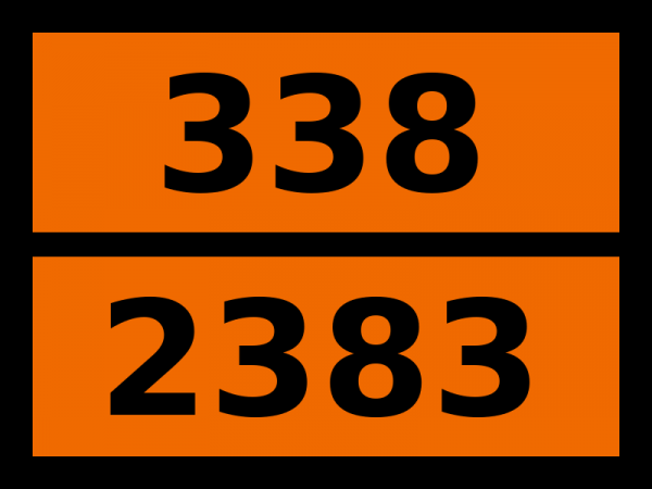 Табличка опасный груз "338-2383. Дипропиламин"