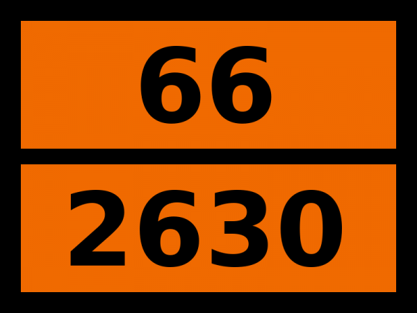 Табличка опасный груз "66-2630. Селенаты или селениты"