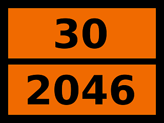 Табличка опасный груз "30-2046. Цимолы"