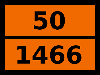 Табличка опасный груз "50-1466. Железа нитрат"