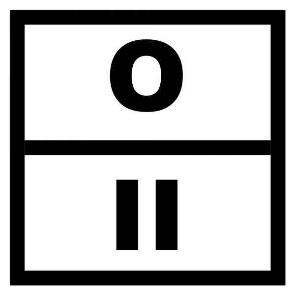 Знак класса отходов II (О/II)