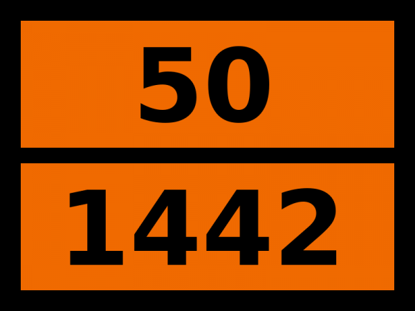 Табличка опасный груз "50-1442. Аммония перхлорат"