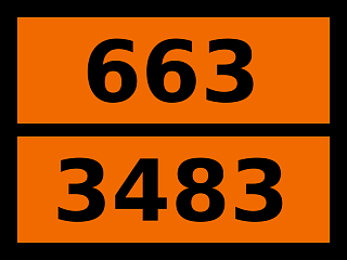 Табличка опасный груз "663-3483. Присадка антидетонационная к моторному топливу"