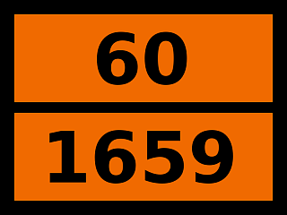 Табличка опасный груз "60-1659. Никотина тартрат"