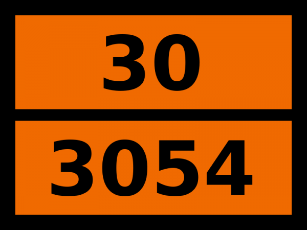 Табличка опасный груз "30-3054. Циклогексилмеркаптан"