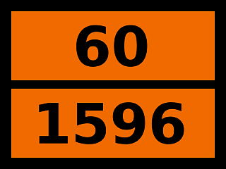 Табличка опасный груз "60-1596. Динитроанилины"