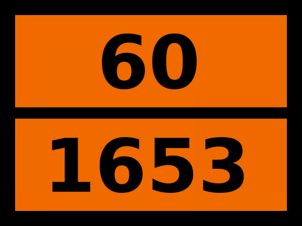 Табличка опасный груз "60-1653. Никеля цианид"