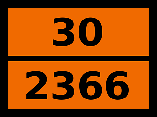 Табличка опасный груз "30-2366. Диэтилкарбонат"