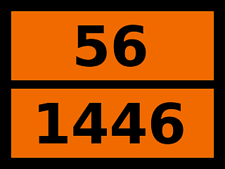 Табличка опасный груз "56-1446. Бария нитрат"