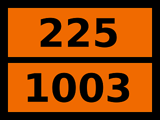 Табличка опасный груз "225-1003. Воздух охлажденный жидкий"