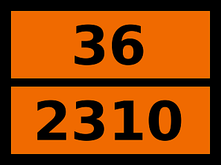 Табличка опасный груз "36-2310. Пентандион-2,4"