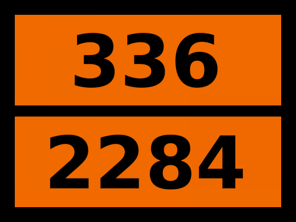 Табличка опасный груз "336-2284. Изобутиронитрил"