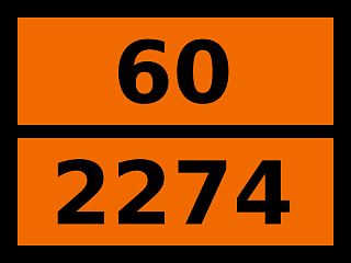 Табличка опасный груз "60-2274. N-этил-n-бензиланилин"