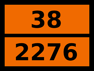 Табличка опасный груз "38-2276. 2-этилгексиламин"