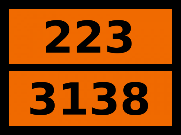 Табличка опасный груз "223-3138. Этилена"