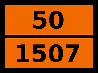 Табличка опасный груз "50-1507. Стронция нитрат"
